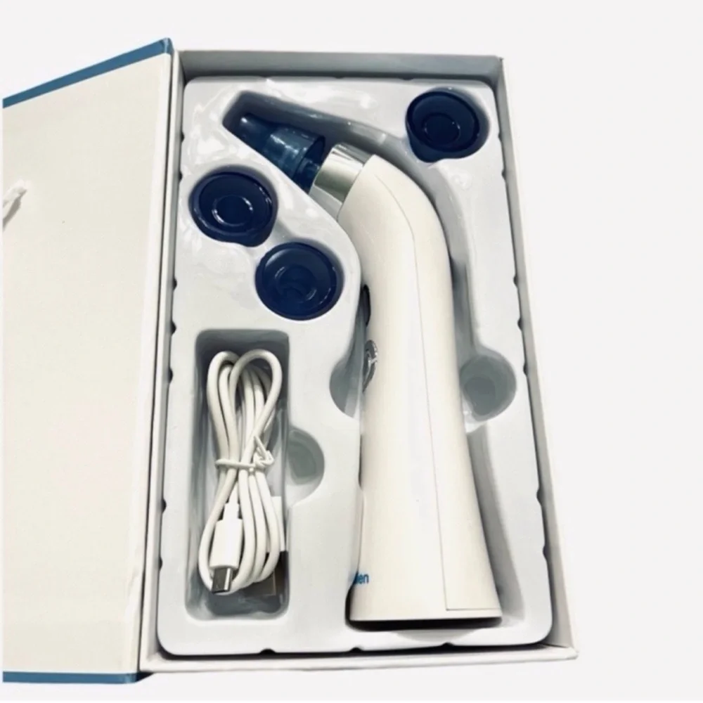 NEW Blackhead Remover Vacuum and Wrinkle Smoother Blue White